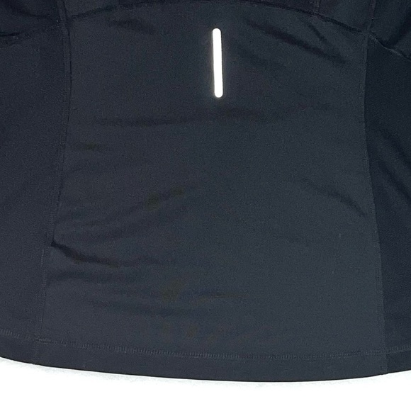 Tek Gear DRYTEK size M black long sleeve 1/4 zip pullover athletic shirt jacket - Picture 14 of 15